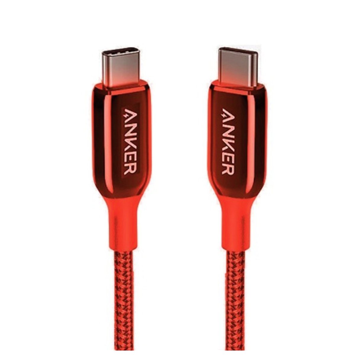 أنكر باور لاين + III كابل USB-C إلى USB-C A8862H91 0.9  متر أحمر