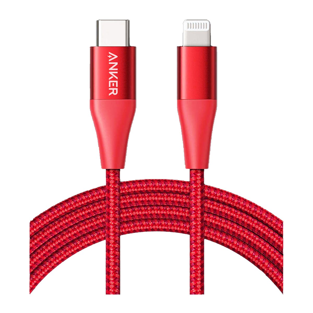 Anker PowerLine+ II USB-C to Lightning Cable A8653H91 Red 1.8mtr