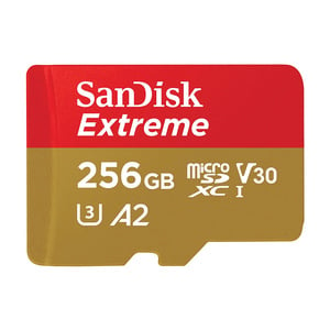 SanDisk Extreme microSDXC UHS-I Card- 256GB