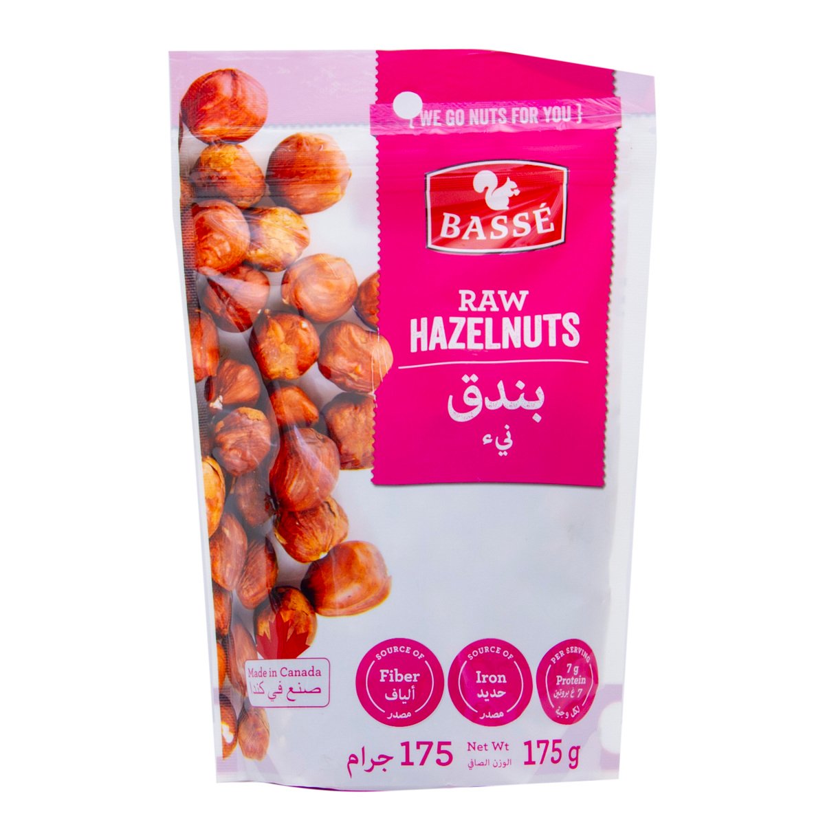 Basse Raw Hazelnuts 175 g