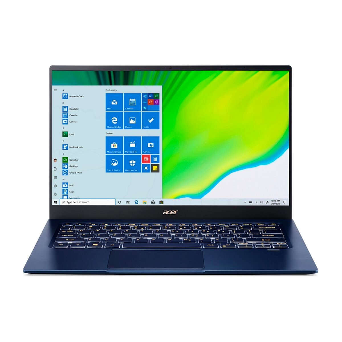 Acer Ultrabook SF514 NX.HHVEM.003, Intel Core i5-1035G1, 8GB RAM, 512GB SSD, 2GB Nvidia GeForce MX250, 14"FHD LED Display, Windows 10 Pro, Blue