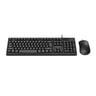 Philips USB 2.0 Wired Keyboard and Mouse Combo, Black