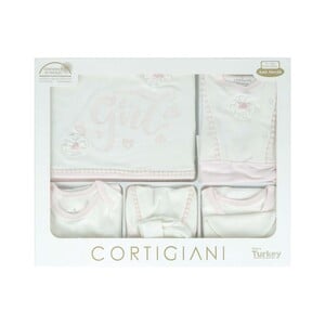 Cortigiani Infant Gift Set 10Pcs Pink 0-3M