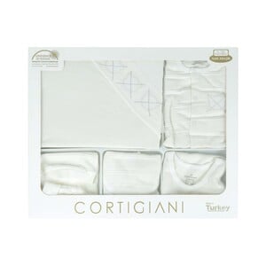 Cortigiani Infant Gift Set 10Pcs White 0-3M
