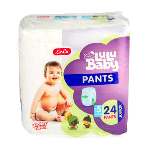LuLu Baby Diaper Pants Size 5 Junior 12-18kg 24pcs