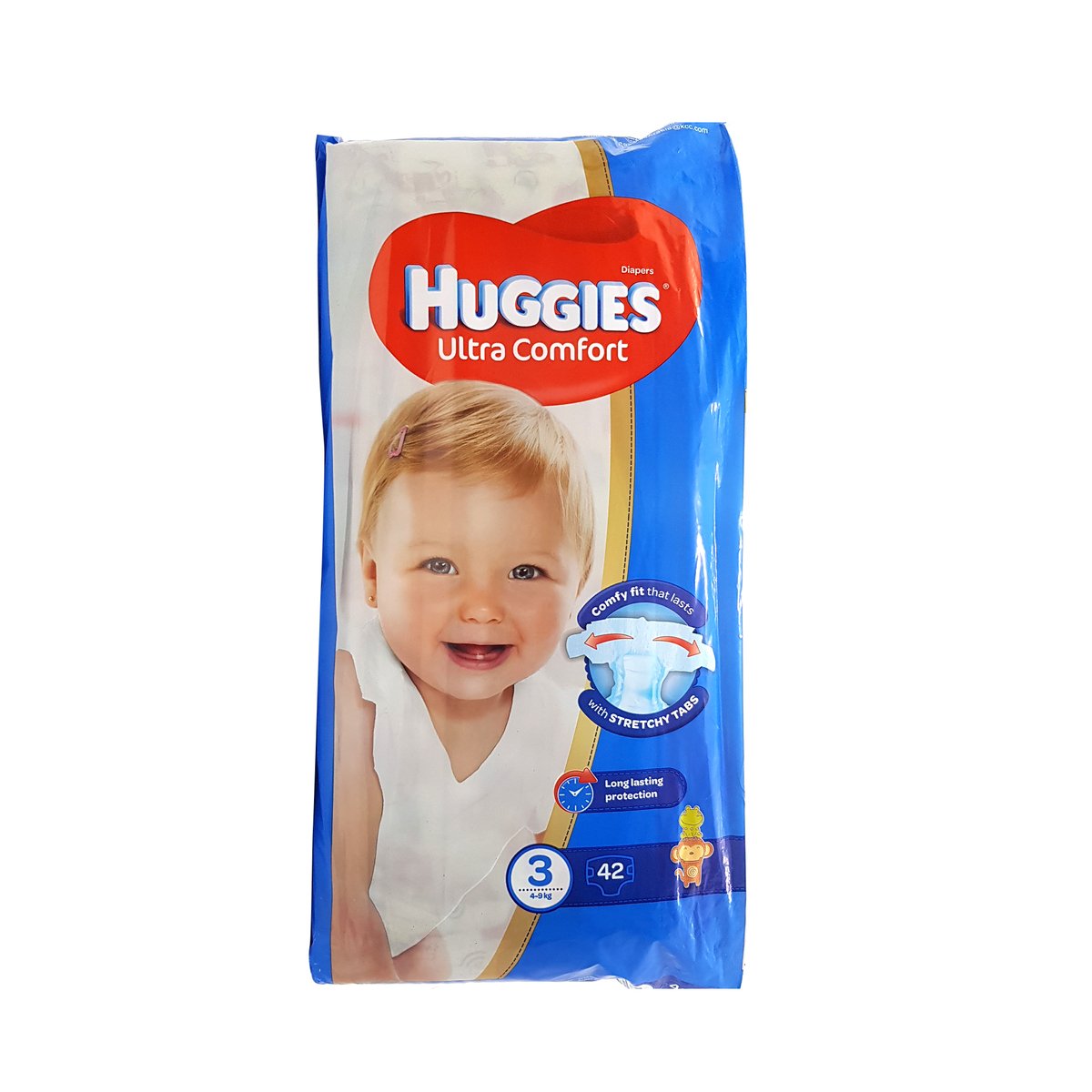 Huggies Diapers Ultra Comfort No.3 Comfy Fit 4-9kg 42pcs 2+1