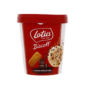 Lotus Biscoff Ice Cream With Begian Chocolate Chips 460ml