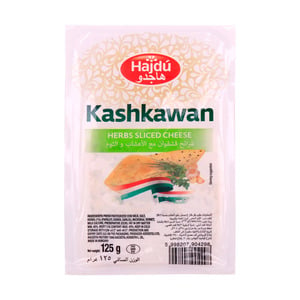 Hajdu Kashkawan Sliced  Cheese Herbal 125g