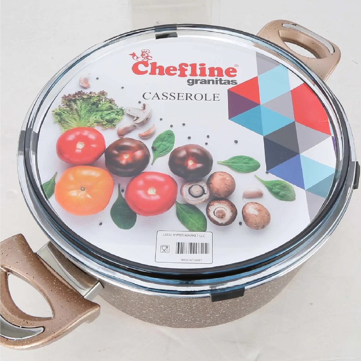 Chefline Granite Coating Aluminum Dutch Oven, 22 cm, C26G