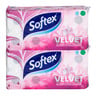 Softex Embossed Toilet Roll 4ply 155 Sheets 2 x 8 Rolls