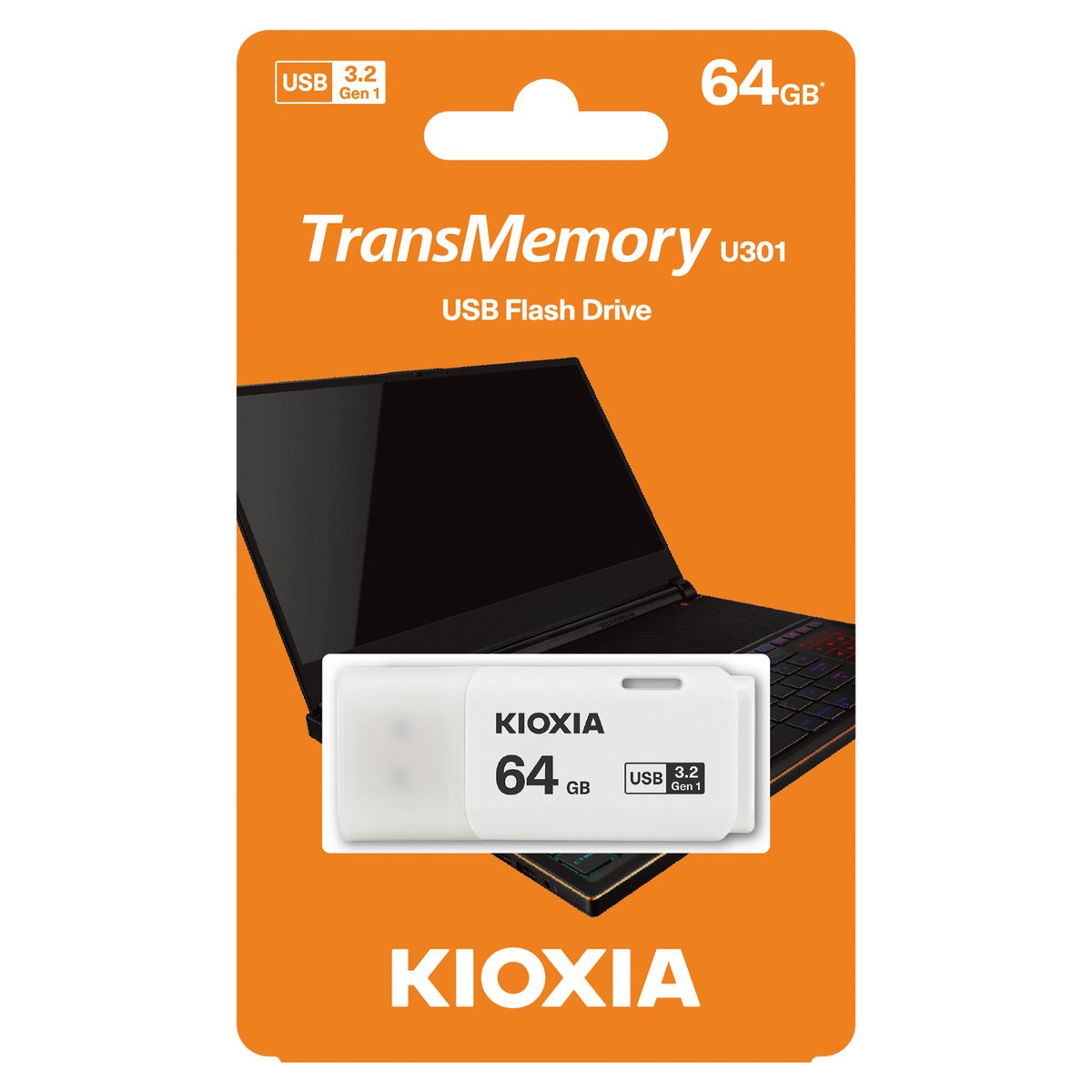 KIOXIA LU301W064GG4 64GB USB 3.2 Flash Drive