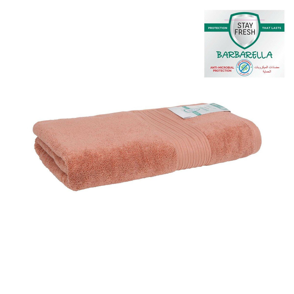 Barbarella Anti-Microbial Bath Towel 84x160cm Pink