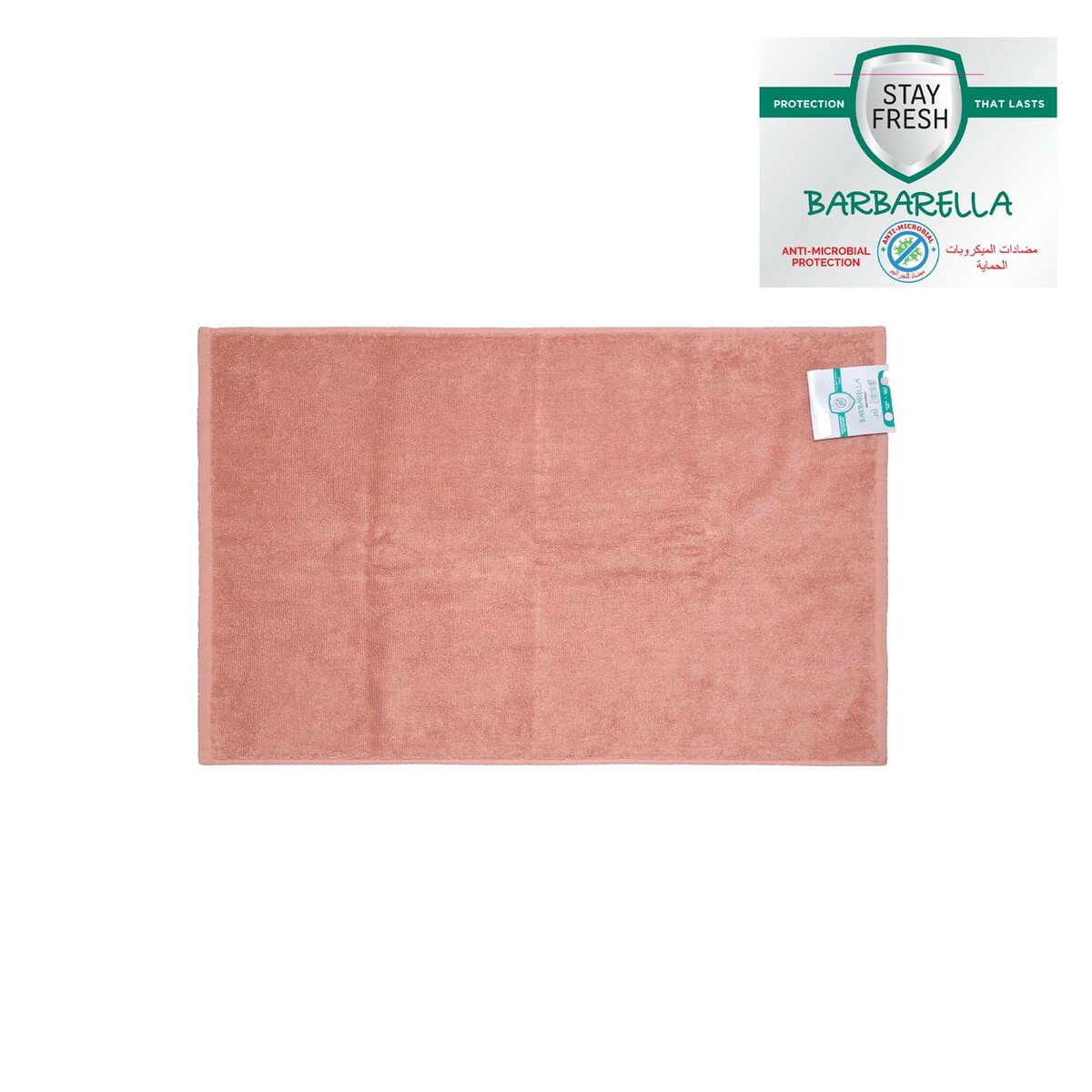 Barbarella Anti-Microbial Bath Mat 50x80cm Pink