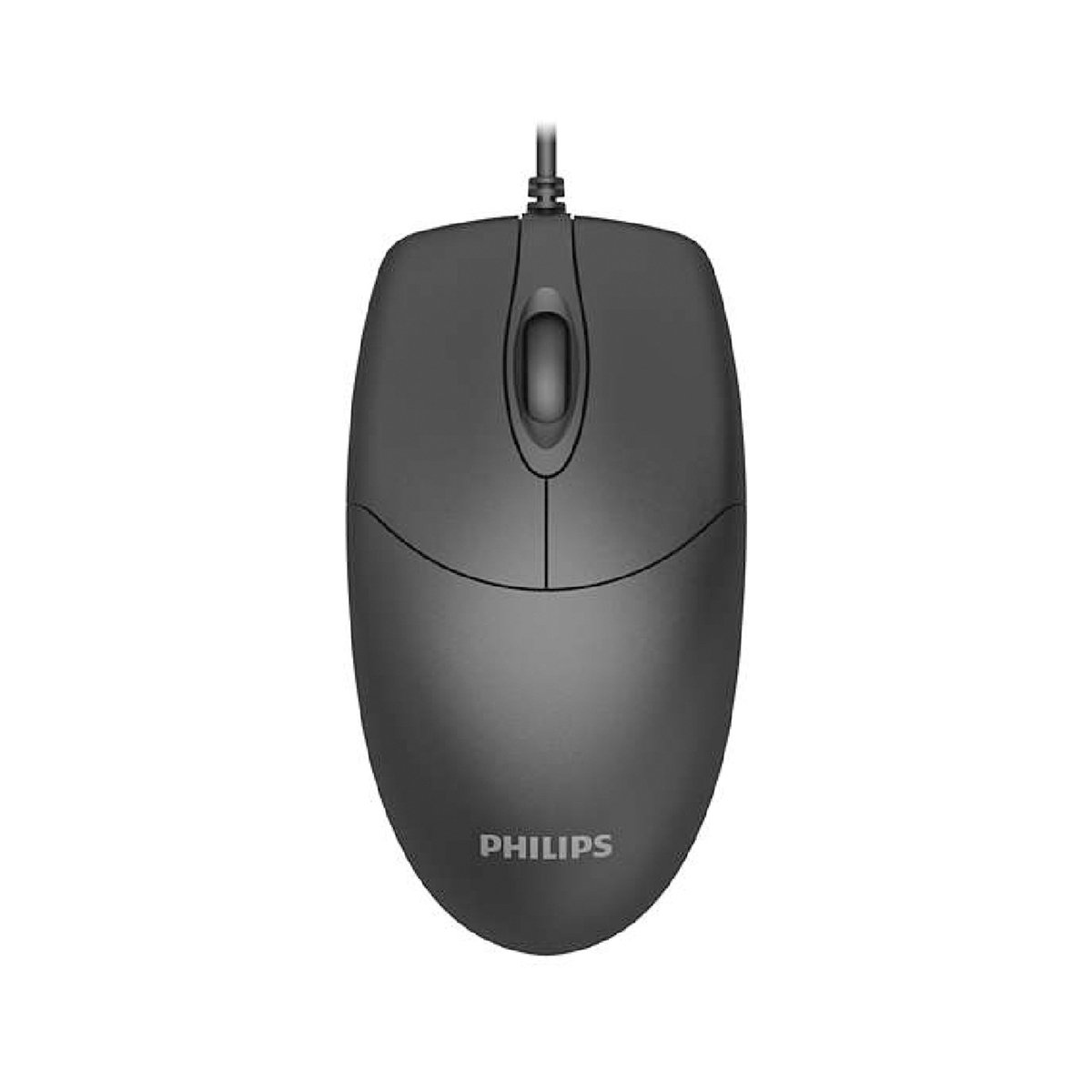 Philips USB Wired Mouse Two Handed Universal Design, Black