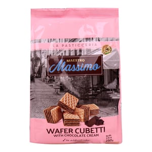 Maestro Massimo Wafer Cubetti With Chocolate Cream 250g