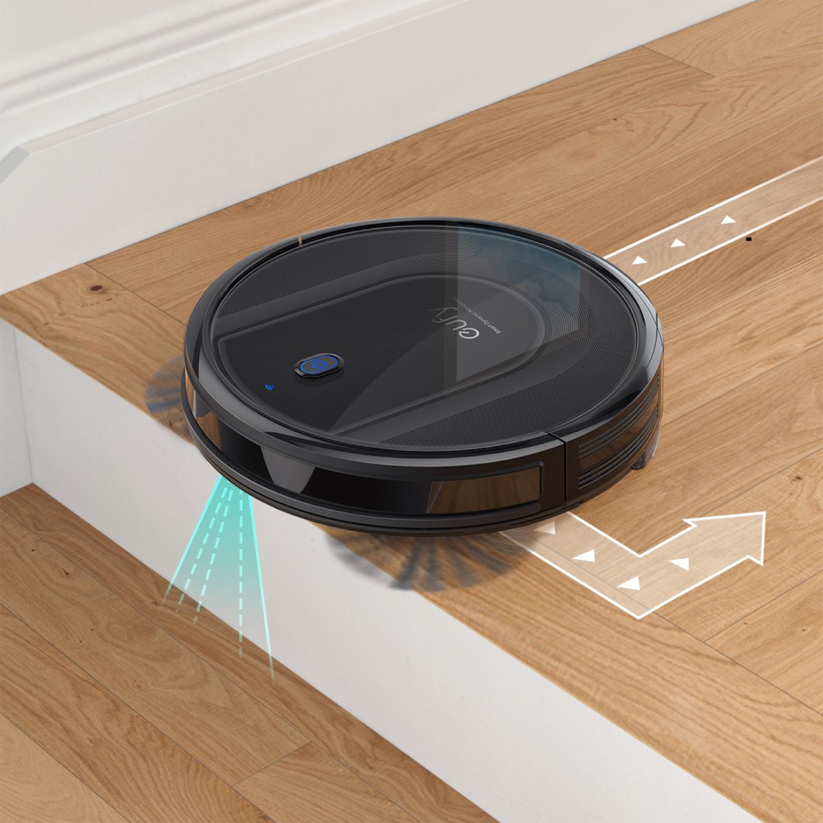Eufy RoboVac G10 Hybrid Robotic Vacuum Cleaner T2150K11, Smart Dynamic Navigation, 2-in-1 Sweep and mop, Wi-Fi, Super-Slim, 2000Pa Strong Suction, Quiet, Self-Charging Robotic Vacuum, for Hard Floors Only