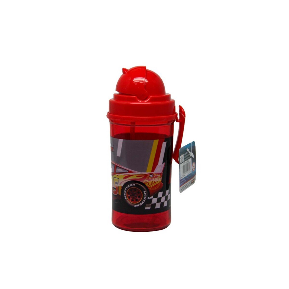 Cars Water Bottle with Straw 19-0802