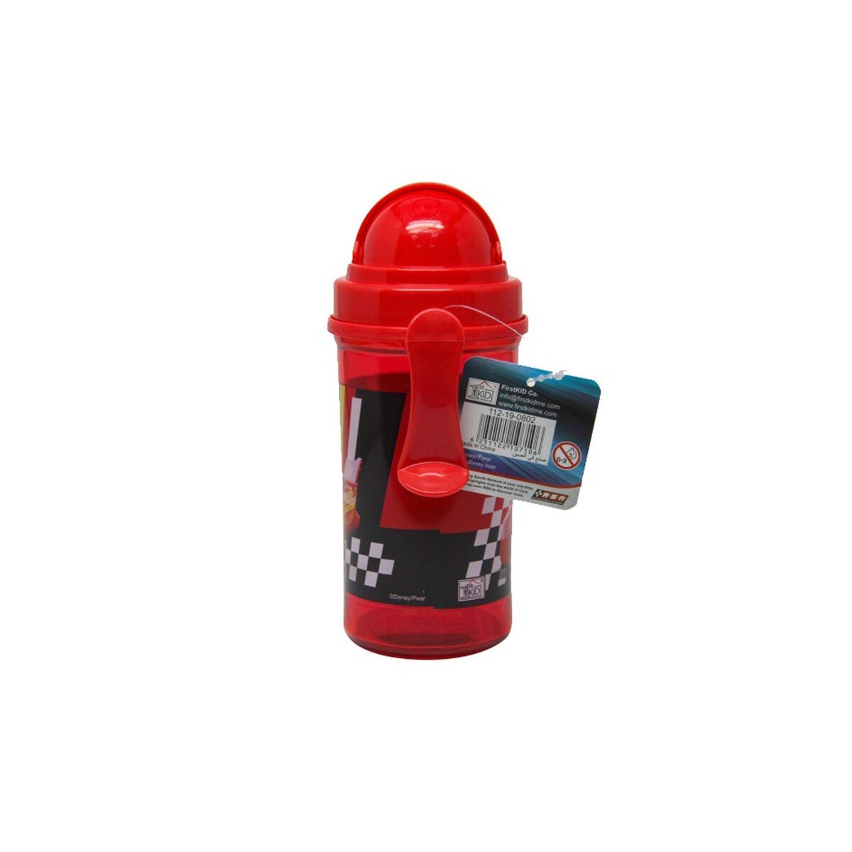 Cars Water Bottle with Straw 19-0802