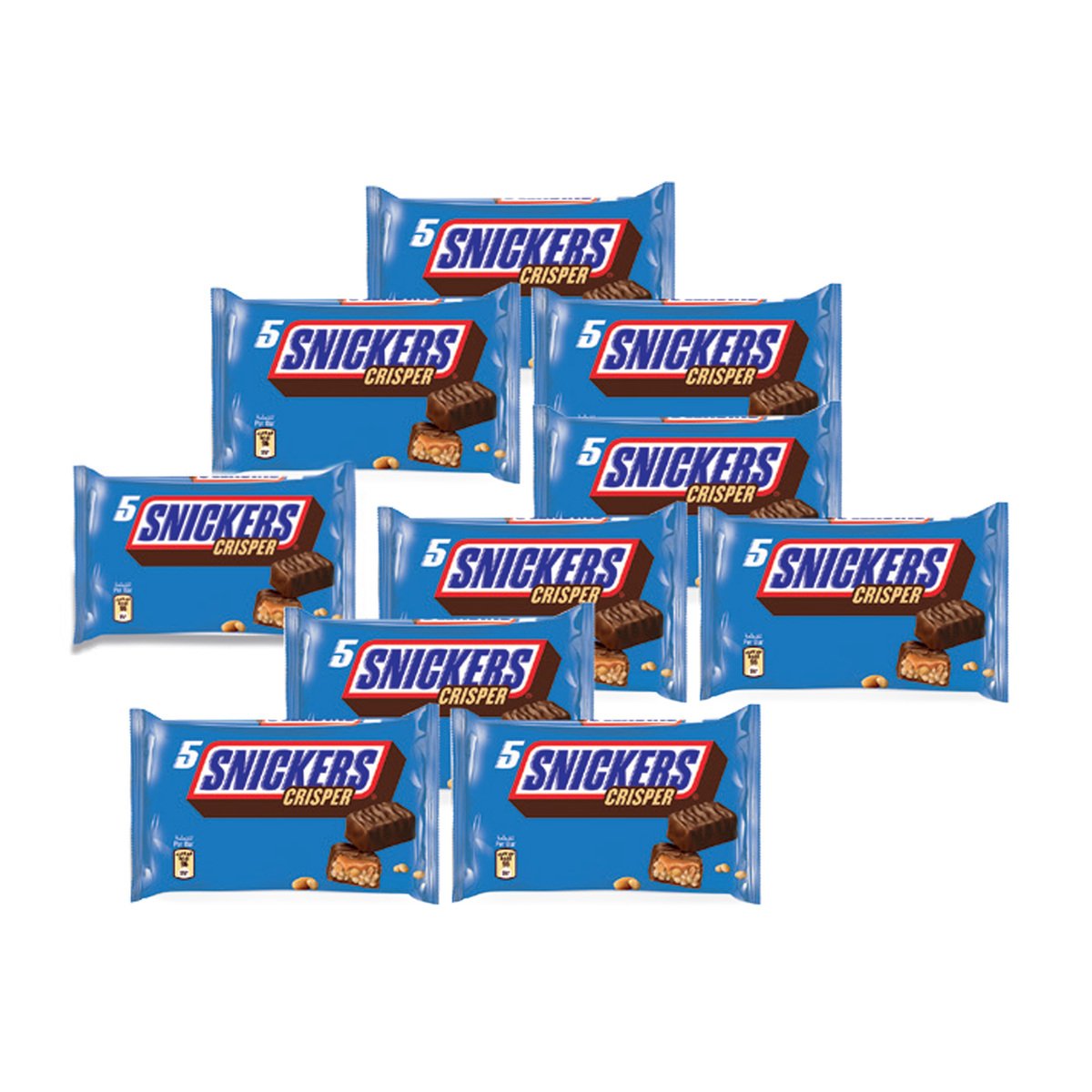 Snickers Crisper Chocolate Bar 40 g 8+2