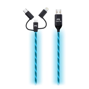MY CANDY Neon 3in1 USB Cable L004 Blue