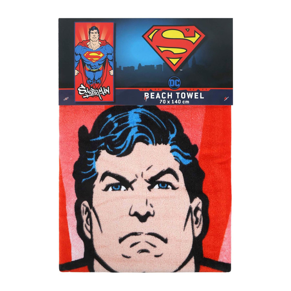 Superman Kids Beach Towel 70x140cm BLA13419