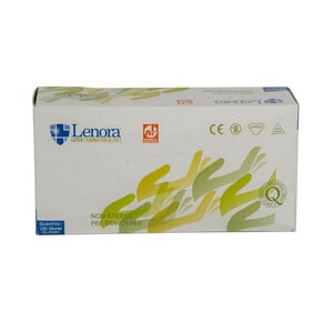 Lenora Latex Examination Gloves Pre-Powdered Medium 100pcs