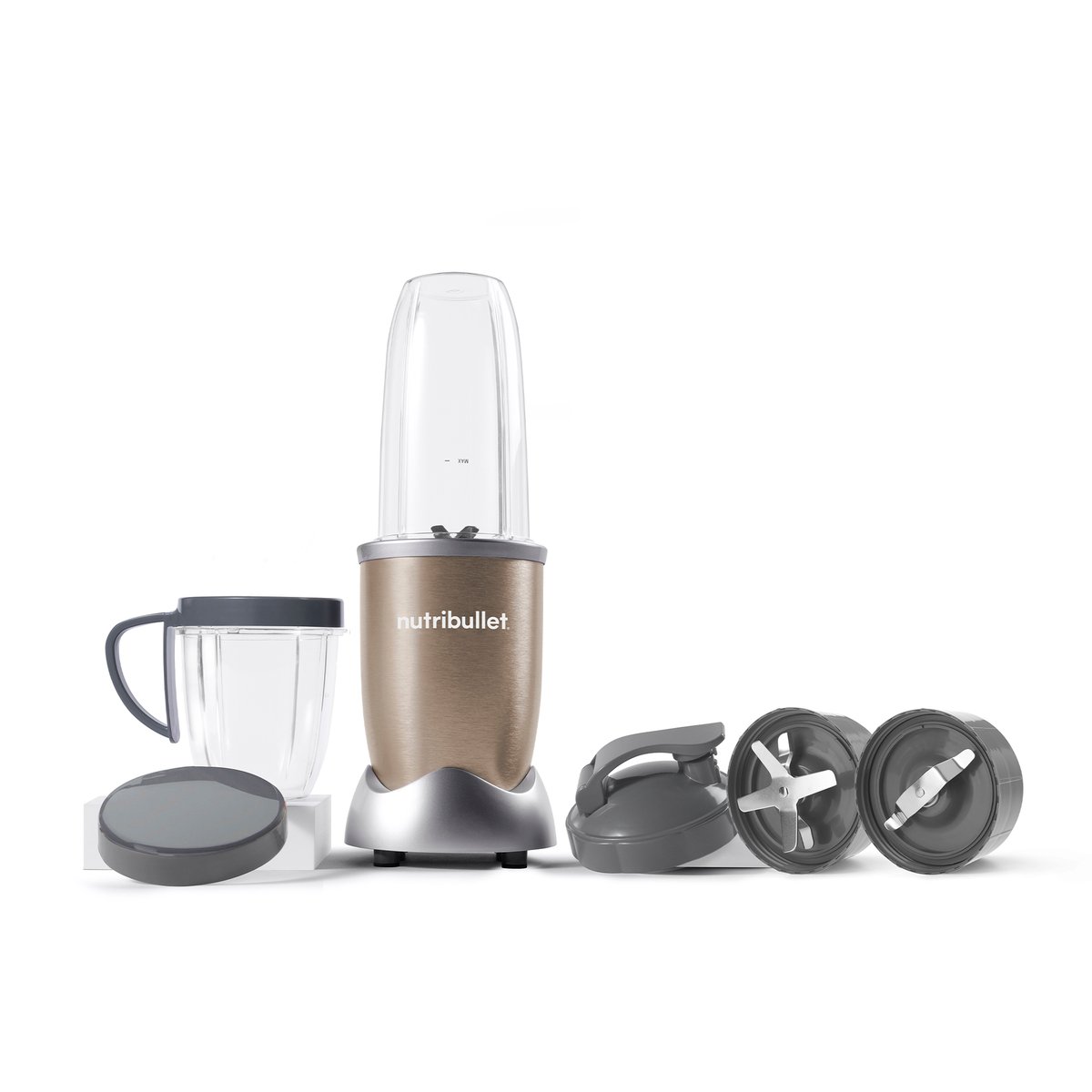 NutriBullet Multi-Function High Speed Blender, 900 W, 7 Piece Accessories, Copper Gold, NB9-1012