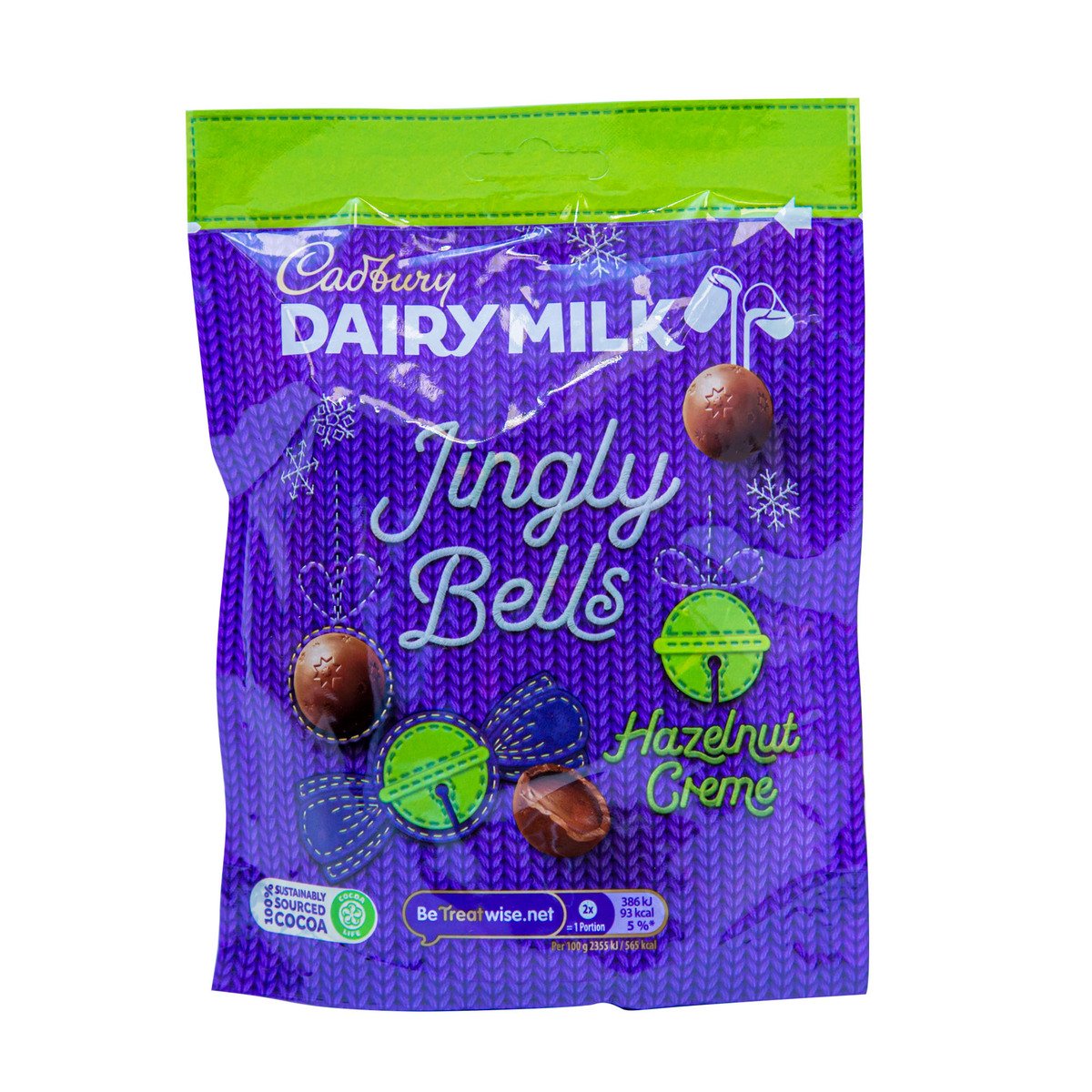 Cadbury Diary Milk Jingly Bells Hazelnut Creme Chocolate 73 g