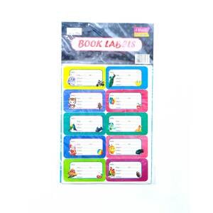 Win Plus Book Labels EX152A 4Sheets Assorted