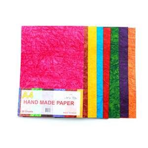 Win Plus Hand Made Paper EX9 A4 20Sheets Assorted Color