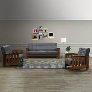 Maple Leaf Home Wooden Sofa Set 6 Seater (3+2+1) SW5503-2S Walnut