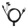 Aukey 3 In 1 Mfi Lightning Cable, 1.2M(AKY-CBBAL5-BK)