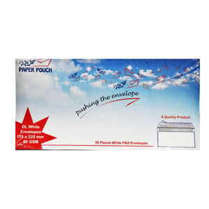 Sinar Line White Envelope Packet 9x4 50Pcs