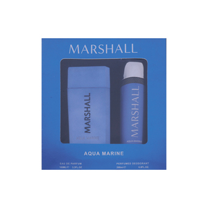 Marshall EDP Perfume Aqua Marine 100ml + Perfumed Deodorant Spray 200ml