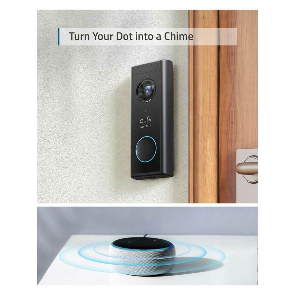 eufy Video Doorbell 2K (Battery-Powered) Add-on Unit T82101W1