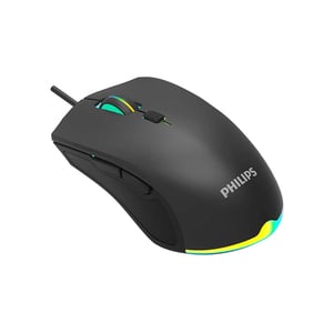 Philips Gaming Wired Mouse Rainbow Backlight, Black