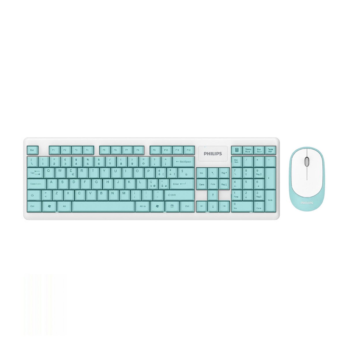 لوحة مفاتيح لا سلكية وفأرة كومبو -- اللون النعناعي