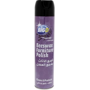 Big D Beeswax Furniture Polish Clean & Protect With Lavender Scent 300 ml
