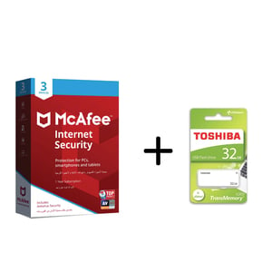 Mcafee Internet Security 3User + Flash Drive 32GB