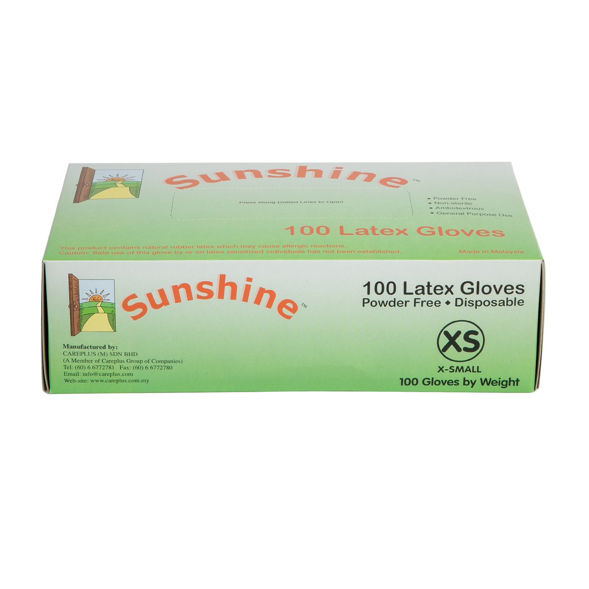 Sunshine Latex Gloves Size X-Small 100pcs