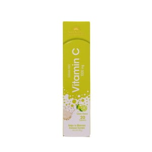 Sunshine Nutrition Vitamin C 1000 Mg Lemon Flavour Effervescent 20 Tablets