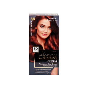 Joanna Permanent Hair Color Cream 38 Chestnut Brown 1pkt