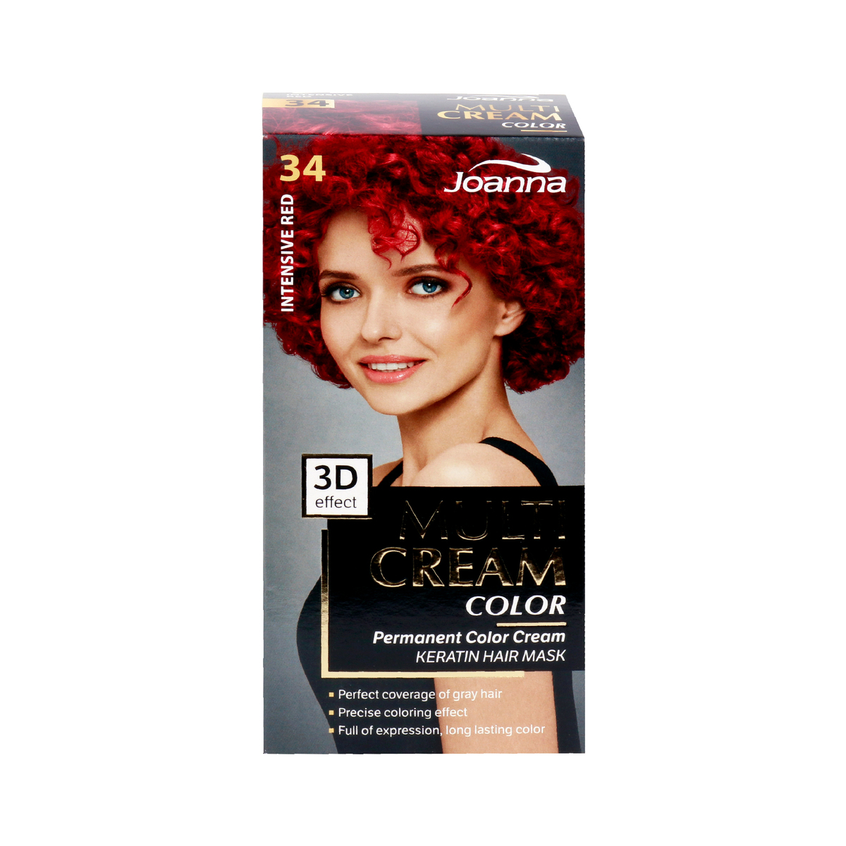 Joanna Permanent Hair Color Cream 34 Intensive Red 1pkt Online at Best  Price | Permanent Colorants | Lulu Qatar