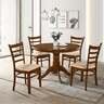 Maple Leaf  Dining Table+4Chair Wooden Round