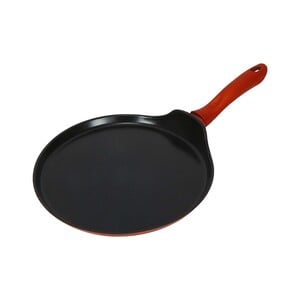 Chefline DJ26 Induction Base Ceramic Natural Coating Crepe Pan, 26 cm, Black