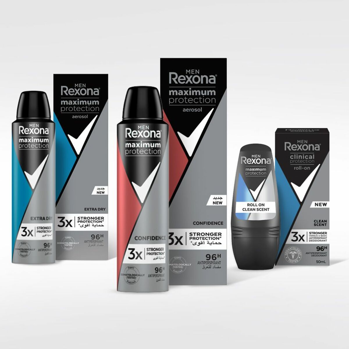 Rexona Men Anti-Perspirant Roll On Clean Scent 50 ml