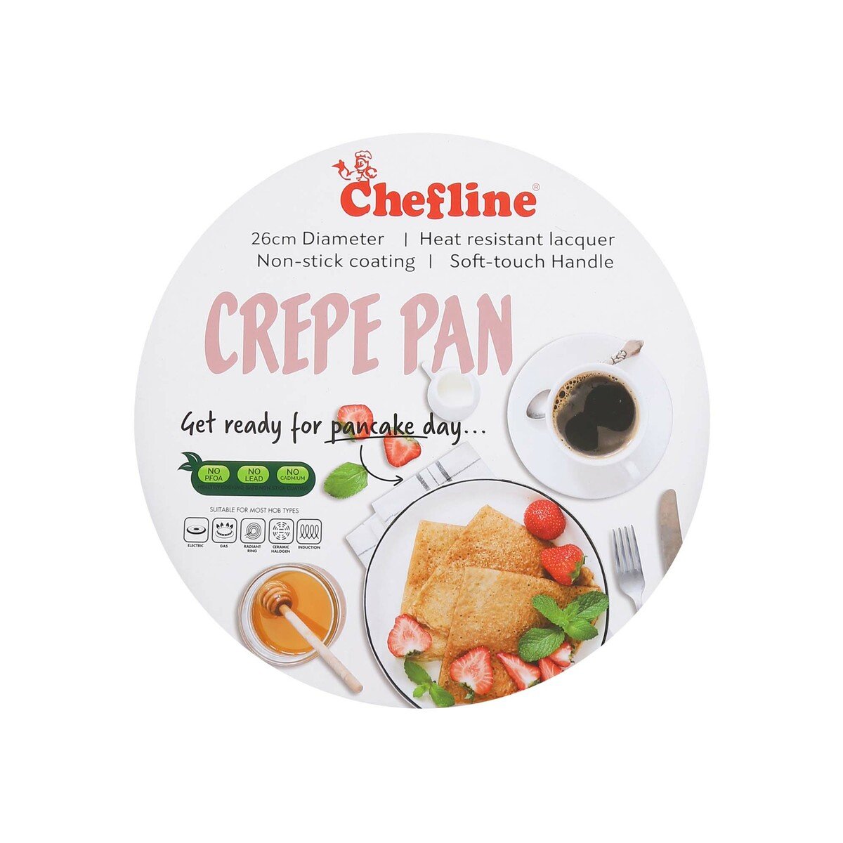 Chefline Non-Stick Crepe Pan, 26 cm, D1226