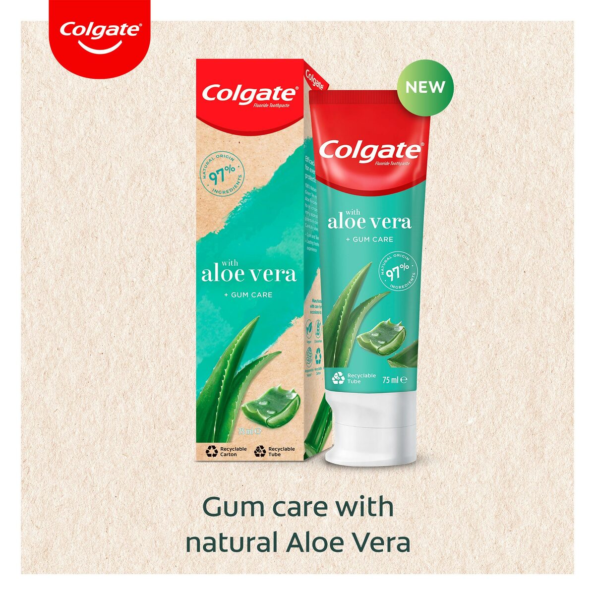 Colgate Naturals Toothpaste Aloe & Green Tea 75 ml