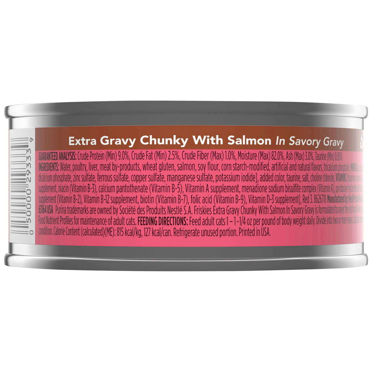 Purina Friskies Gravy Wet Cat Food, Extra Gravy Chunky With Salmon In Savory Gravy 156 g
