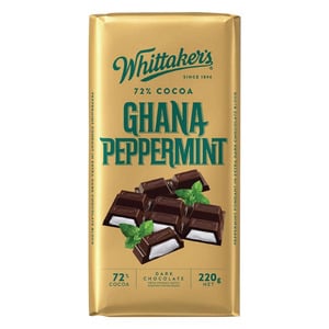 Whitaker's Ghana Peppermint Dark Chocolate 220 g